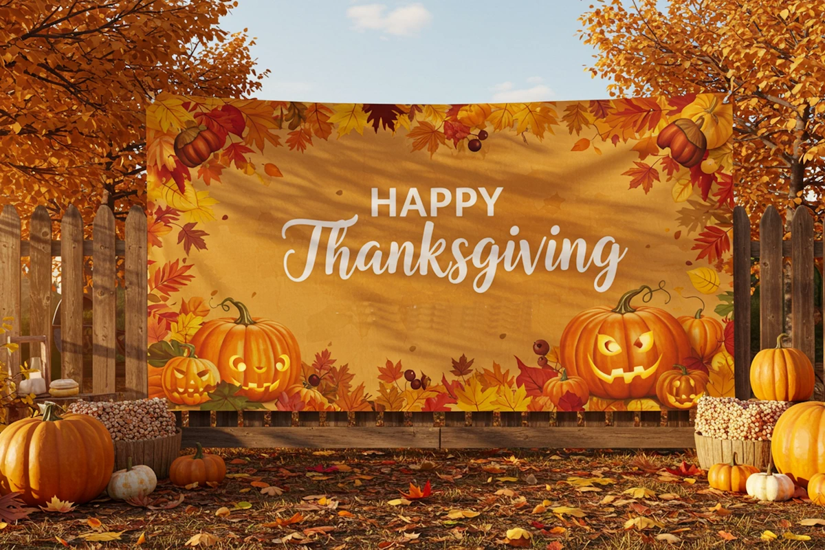 How to set up a thanksgiving photo booth for family photos