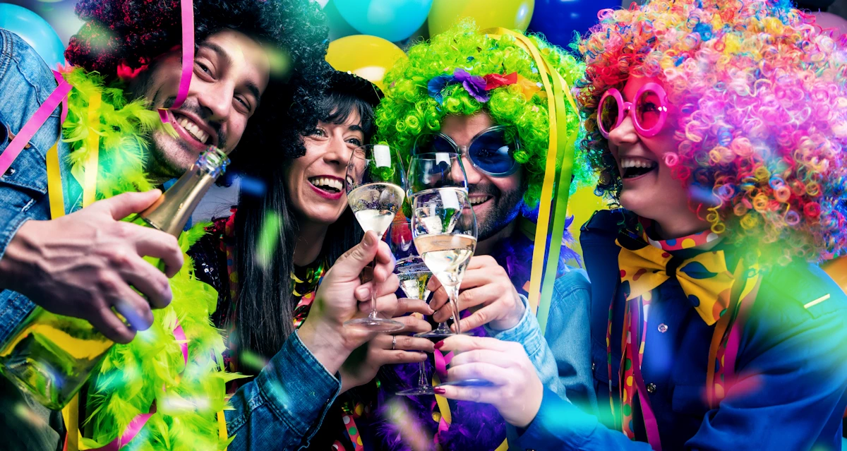 clown costume party theme