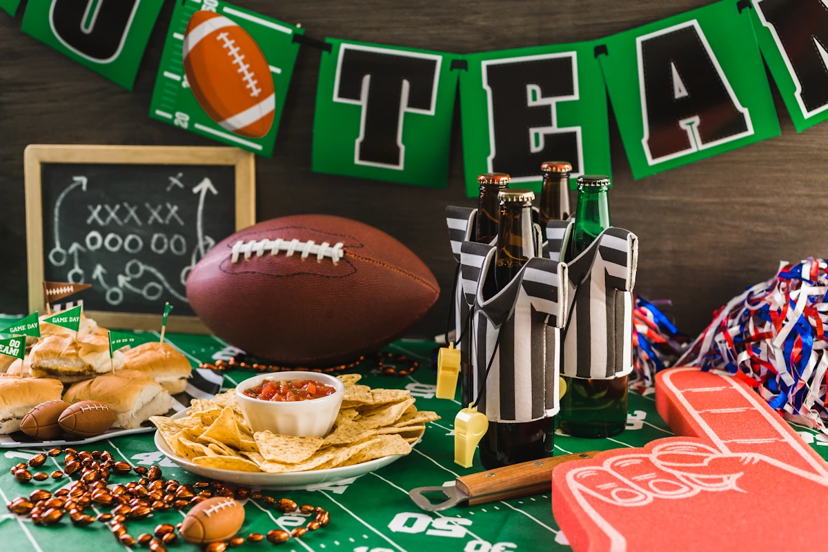 game day food buffet sports party