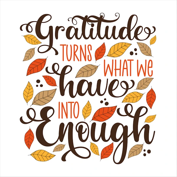 gratitude makes it enough poster