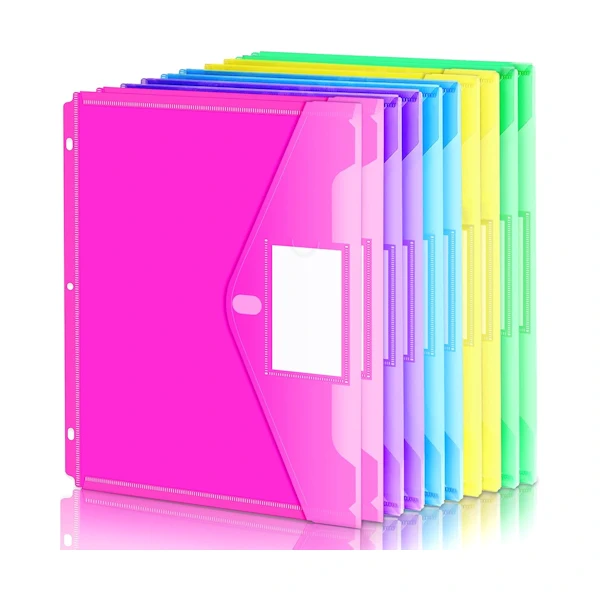 pocket folders for recipe binder