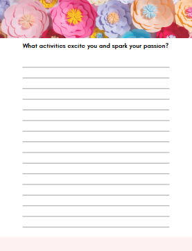 get your groove back journal question page