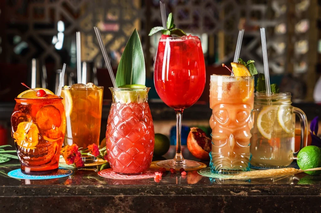use special glasses for drinks