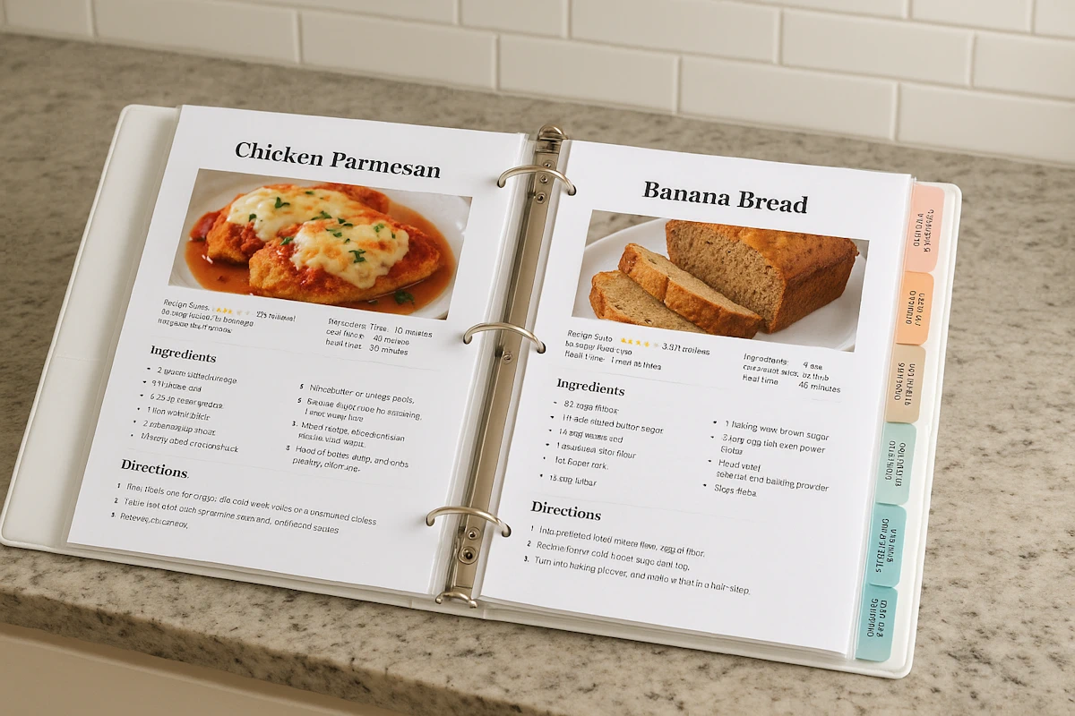 what is a recipe binder