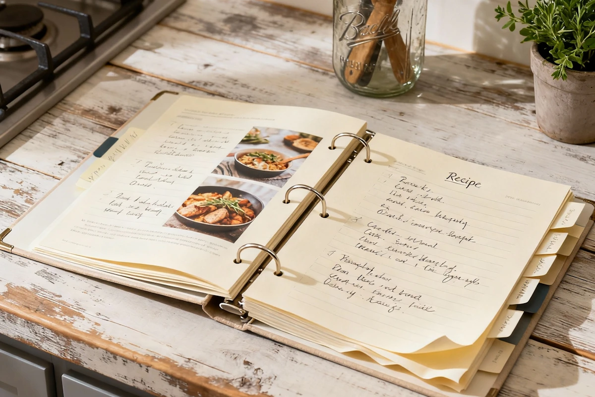 why you need a personal recipe binder